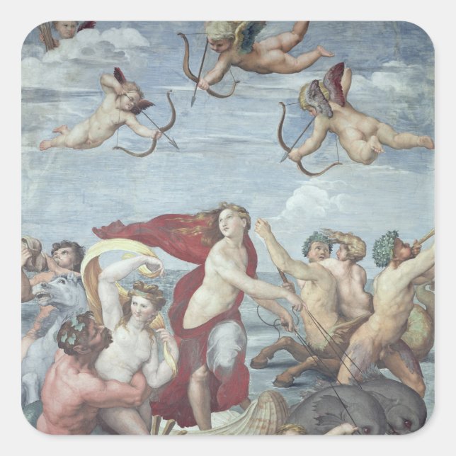 The Triumph of Galatea, 1512-14 Square Sticker (Front)
