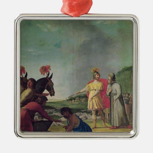 The Triumph of Judas Maccabeus Metal Ornament (Front)