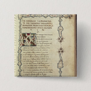 The Triumph of Love 2 Inch Square Button