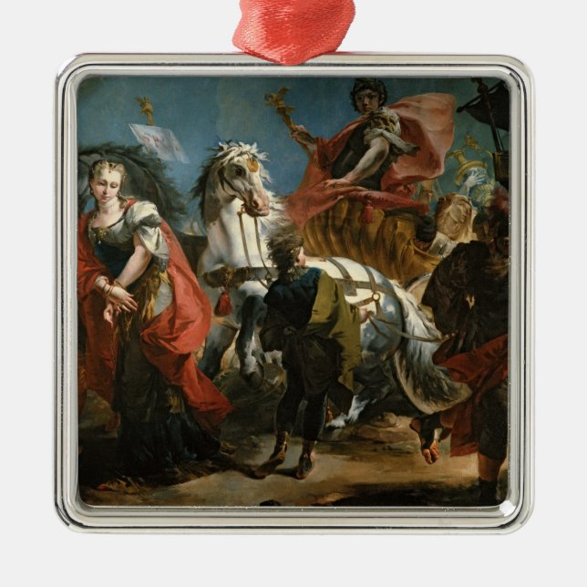 The Triumph of Marcus Aurelius Metal Ornament (Front)