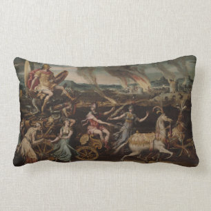 The Triumph of Mars, c.1570 (oil on panel) Lumbar Pillow