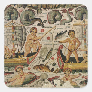 The Triumph of Neptune and Amphitrite Square Sticker