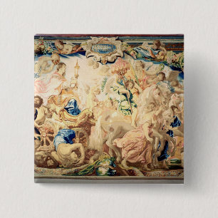 The Triumph of the Eucharist 2 Inch Square Button