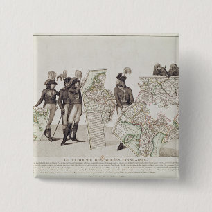 The Triumph of the French Armies 2 Inch Square Button