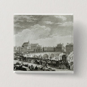 The Triumph of Voltaire 2 Inch Square Button