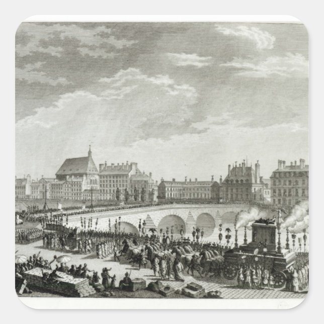 The Triumph of Voltaire Square Sticker (Front)