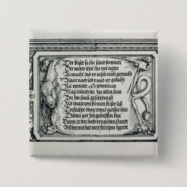 The Triumphal Arch 2 Inch Square Button (Front)