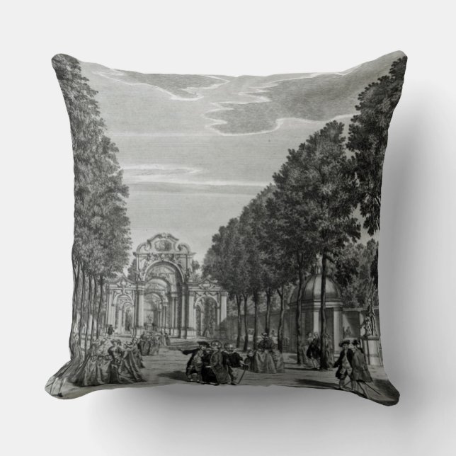 The Triumphal Arches, Handel's Statue in the South Throw Pillow (Front)