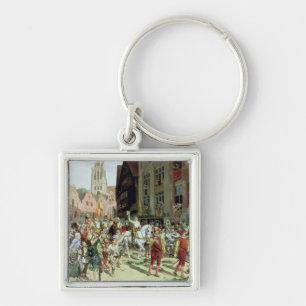 The Triumphal Arrival in Rotterdam Keychain