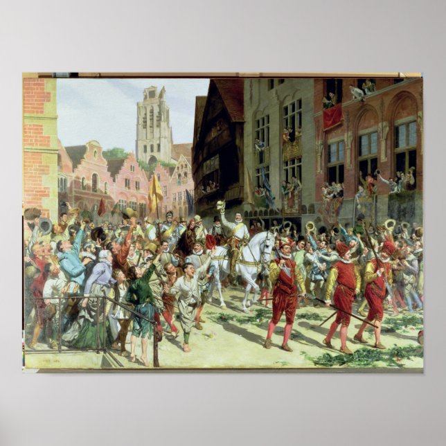 The Triumphal Arrival in Rotterdam Poster (Front)