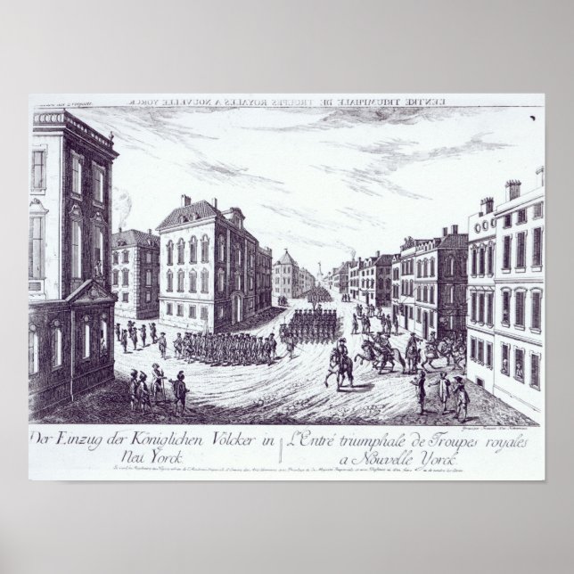 The Triumphant Entry of the Royal Troops Poster (Front)