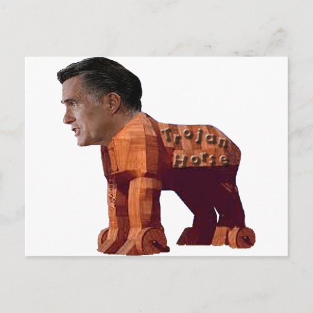 The Trojan Horse Postcard (Front)