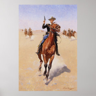 The Trooper by Frederic Remington Poster