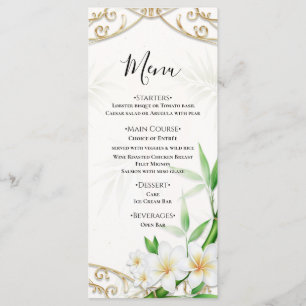 The Tropical Imperial Bamboo Garden Wedding Menu