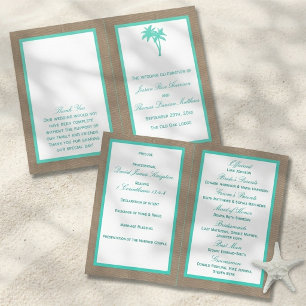 The Tropical Palm Tree Beach Wedding Collection