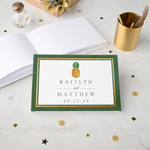 The Tropical Pineapple Wedding Collection Guest Book