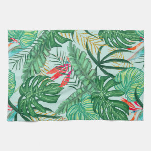 The Tropics Jungle Botanical Bird of Paradise Kitchen Towel