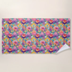 The Tropics Teach You To Go With The Flow Beach Towel