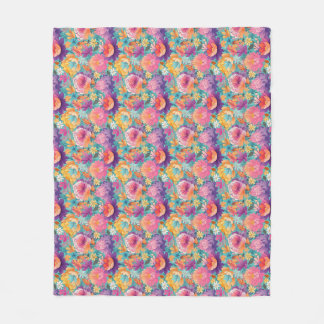 The Tropics Teach You To Go With The Flow Fleece Blanket