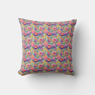 The Tropics Teach You To Go With The Flow Throw Pillow