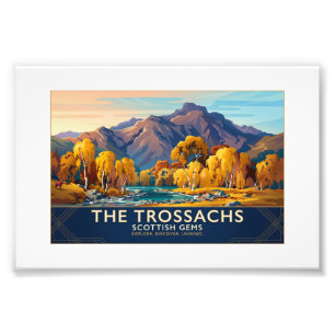 The Trossachs, Scotland Travel Poster