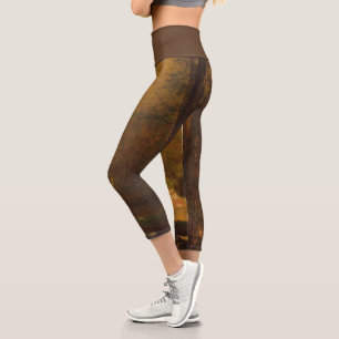 The Trout Pool (1870) Artwork - Capri Leggings