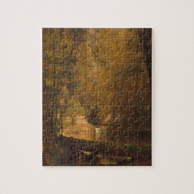 The Trout Pool (1870) Oeuvre d'art - Jigsaw Puzzle (Vertical)