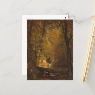 The Trout Pool (1870) - Worthington Whittredge  Postcard