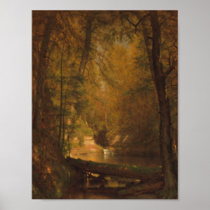 The Trout Pool (1870) - Worthington Whittredge Poster
