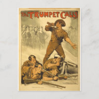 The Trumpet Calls Vintage WW1 Poster