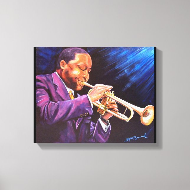 The Trumpet Player 11" x 14" Canvas Gallery Print (Front)