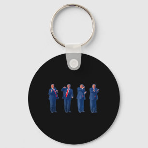The Trumpty Dance Trump Dancing 4th Of July Keychain