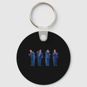 The Trumpty Dance Trump Dancing 4th Of July  Keychain