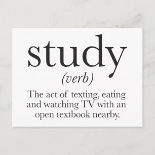 The truth about studying postcard