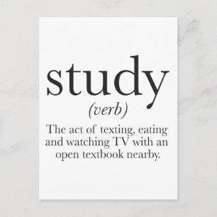 The truth about studying postcard