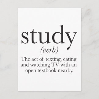 The truth about studying postcard