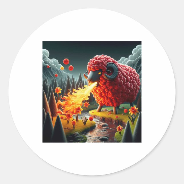 The Truth About The Welsh Dragon Sticker  (Front)