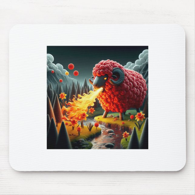 The Truth About The Welsh Dragon Sticker  Mouse Pad (Front)