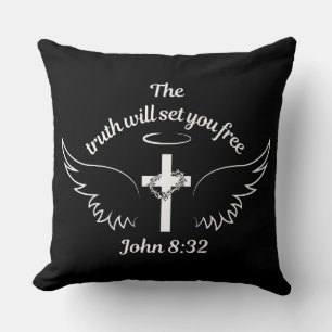The Truth Will Set You Free John 8:32 Throw Pillow