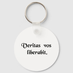 The truth will set you free. keychain