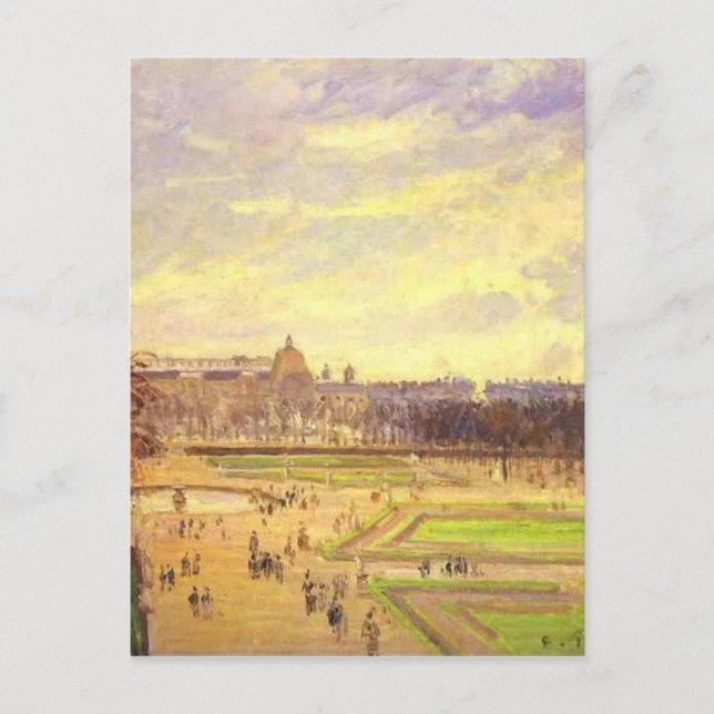 The Tuileries Gardens 2 by Camille Pissarro Postcard (Front)