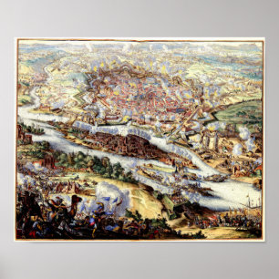 The Turkish Siege of Vienna 1863 Poster