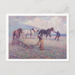 The Turn-Rice Plough, c.1909 (oil on canvas) Postcard