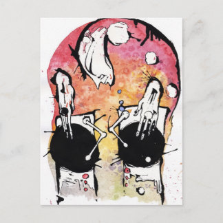 the turntablist postcard