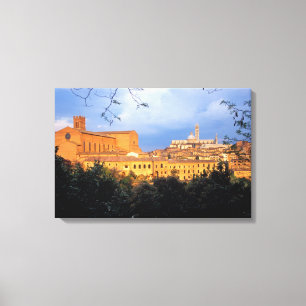 The Tuscan village of Sienna, Italy. Canvas Print