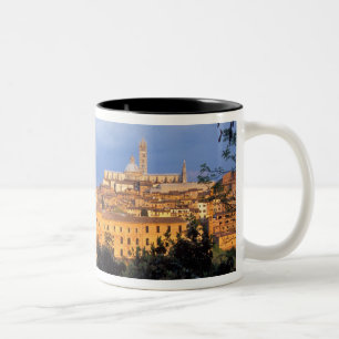 The Tuscan village of Sienna, Italy. Two-Tone Coffee Mug