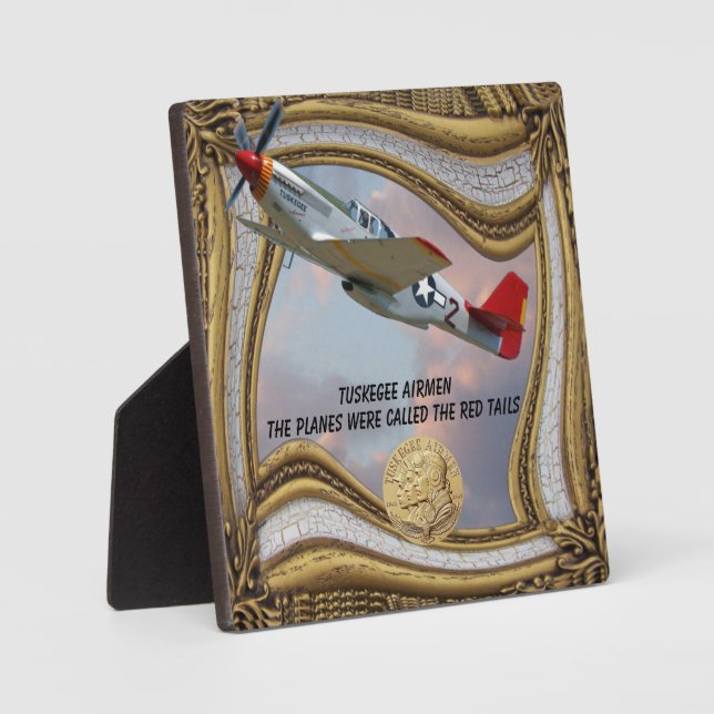 The Tuskegee Airmen-RED TAILS    Plaque (Front)
