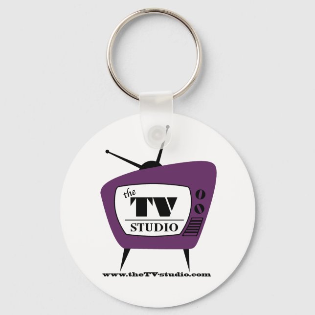 The TV Studio keychain. Keychain (Front)