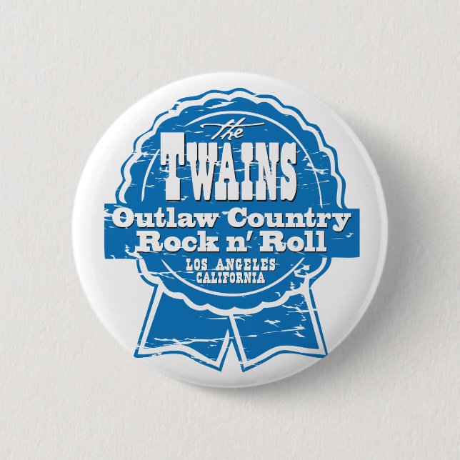 The TWAINS beer drinkin' button! 2 Inch Round Button (Front)