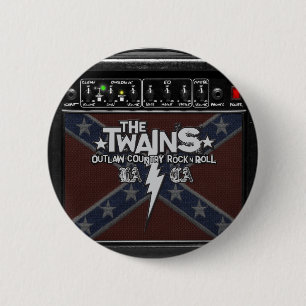 The TWAINS Dixie Amp Button! 2 Inch Round Button